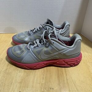 NIKE Training Lunar Victory Women's 8.5 Running Silver/Pink 429787-006 Hyperfuse